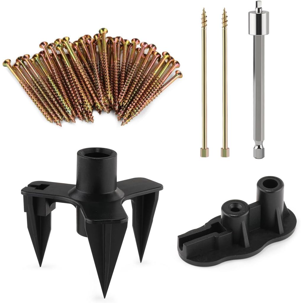 Kit de Reparação de Pisos Chiados com 50 Parafusos e 5 Ferramentas, Kit de Parafusos para Reparação de Pisos para a Maio