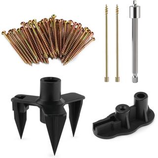 Kit de Reparação de Pisos Chiados com 50 Parafusos e 5 Ferramentas, Kit de Parafusos para Reparação de Pisos para a Maio
