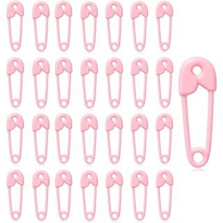 XINHUIDALSQ Alfinetes de Segurança de Plástico para Lembrancinhas de Chá de Bebê, 72 Peças (Rosa)