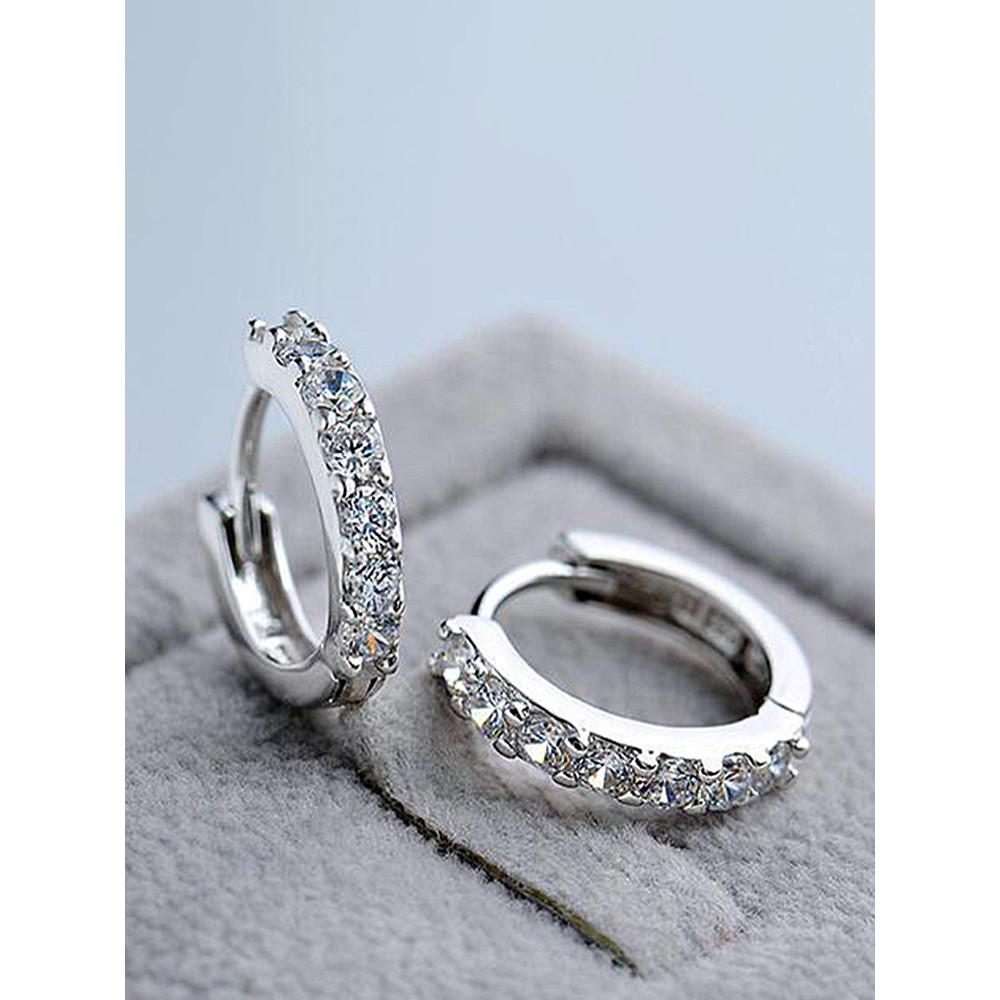 2026 novo estilo Retro moda brincos de prata temperamento feminino coreano brincos de cristal diamante brincos femininos