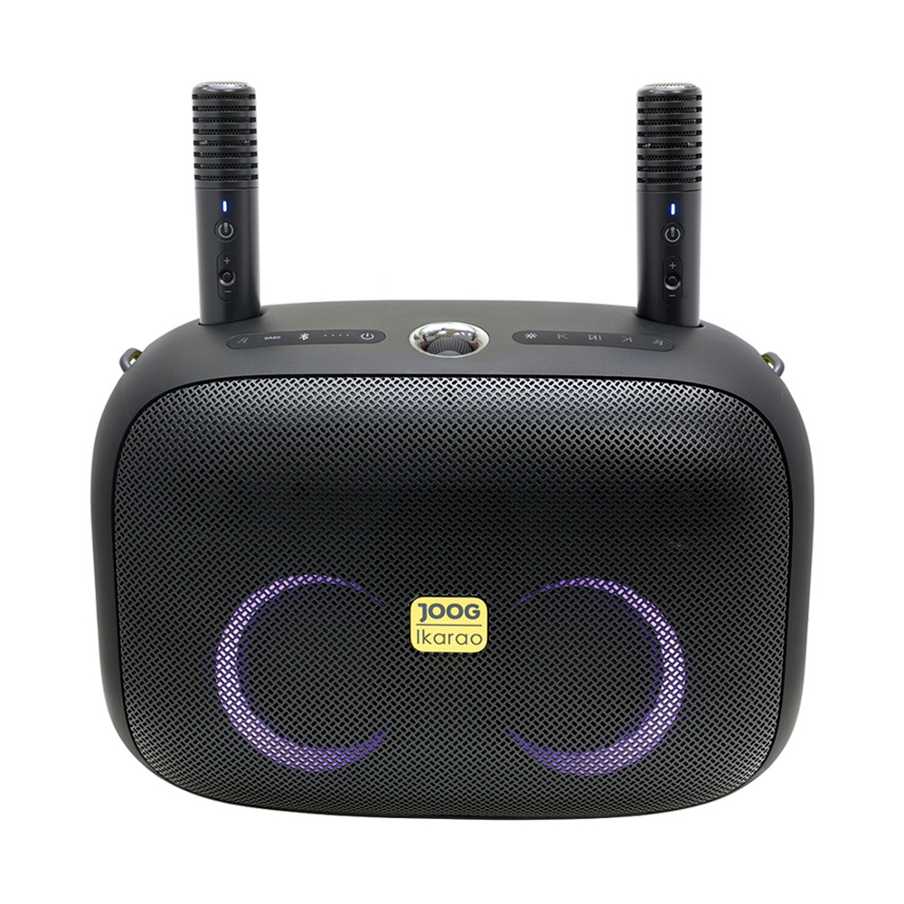 Caixa de Som Joog Bold Xs-1000 300w 2 Microfones até 9 Horas