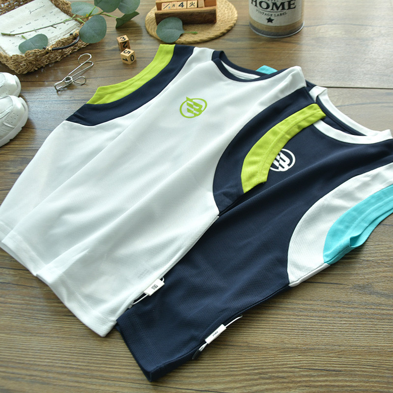 Meninos colete de secagem rápida sem mangas camiseta verão confortável respirável crianças Casual Wicking treinamento es