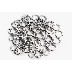 100 argola Elo para chaveiro/ pingente/ bijuteria/ cor prata