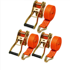 Kit 3 Cintas com Catraca para Amarração de Carga 5 Toneladas 9 Metros Muke Tools