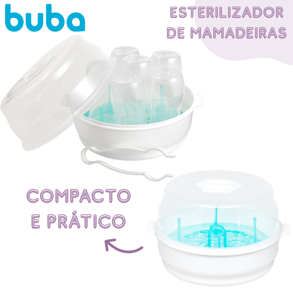 Esterilizador de Mamadeira E Chupetas para Microondas Buba