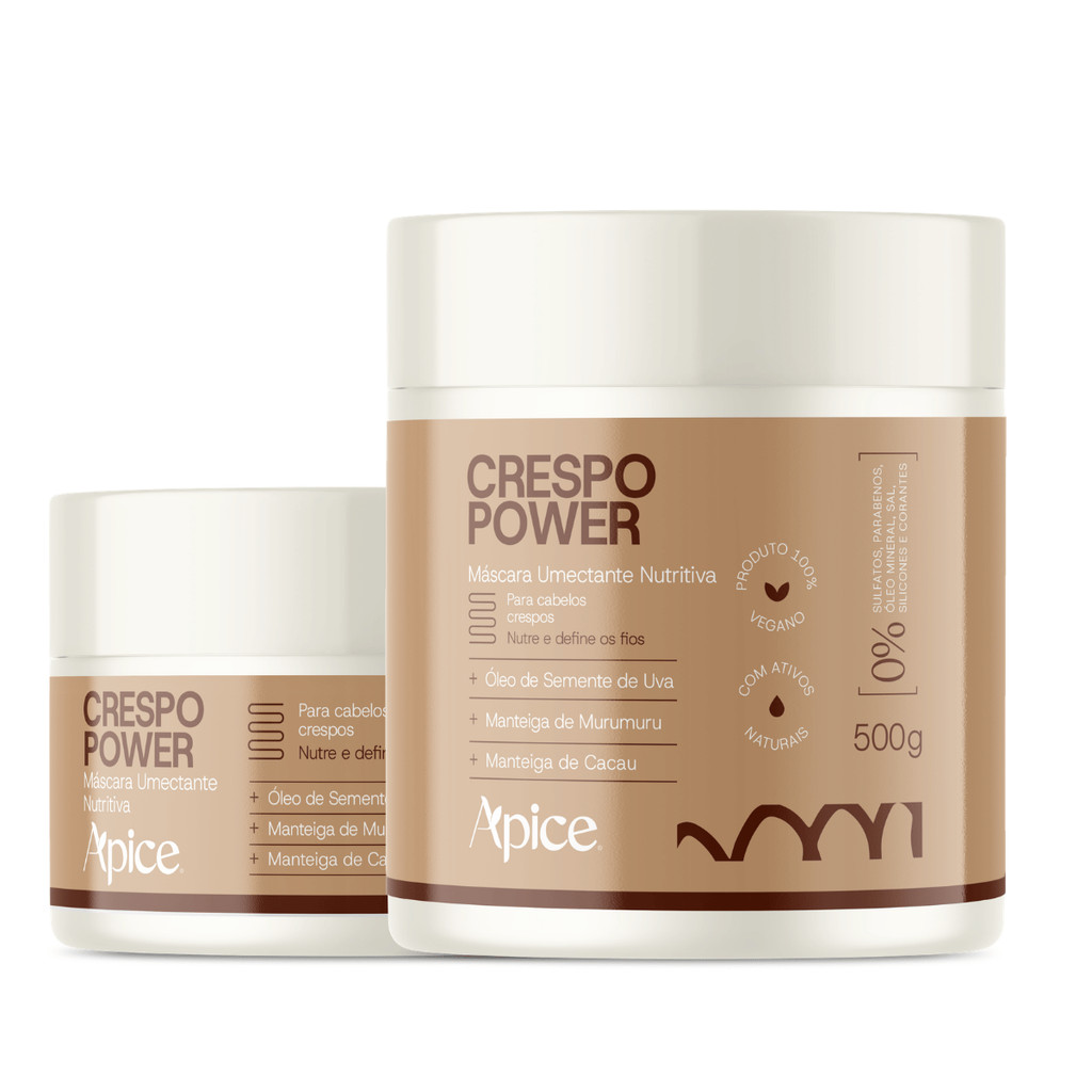 Mascara Umectante Nutritiva Apice Crespo Power 300g 500g