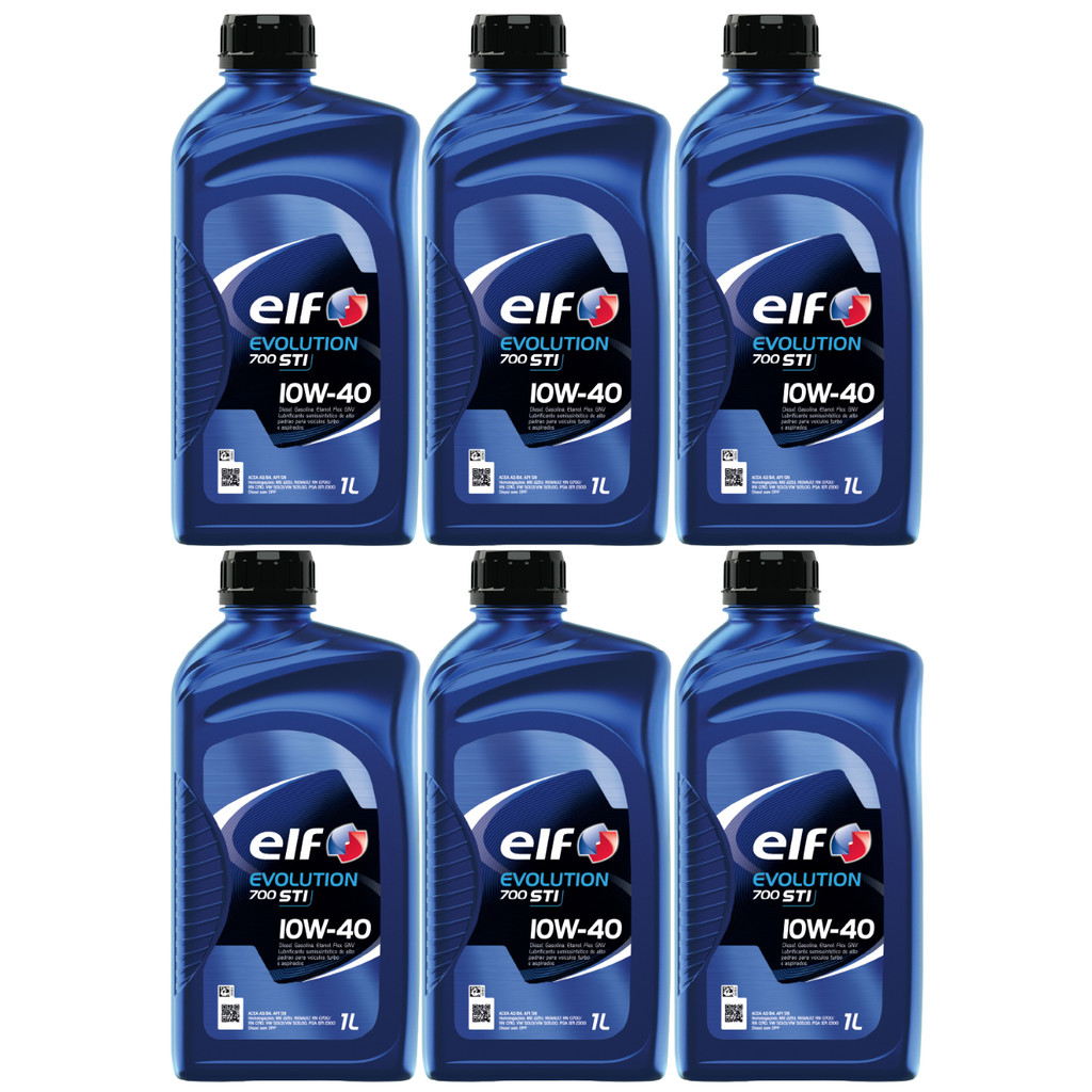 Kit 6L Óleo Motor 700 STI 10W40 ELF Semissintético
