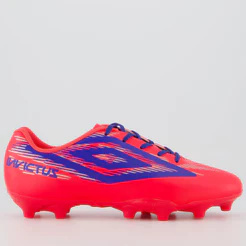 Chuteira Umbro Invictus Campo Rosa e Azul
