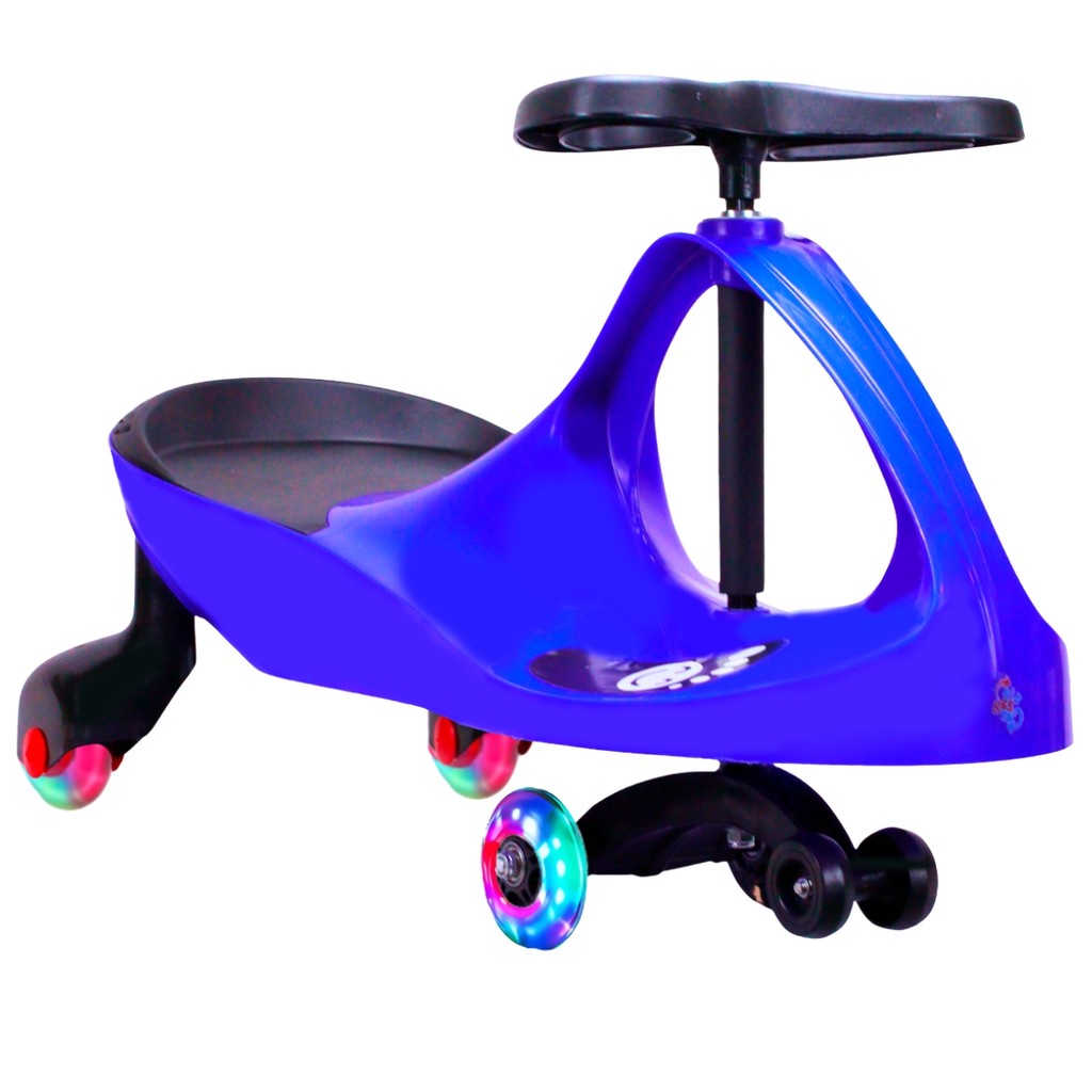 Carrinho Rolimã Zig Zag Car 360 Roda Led-Castela
