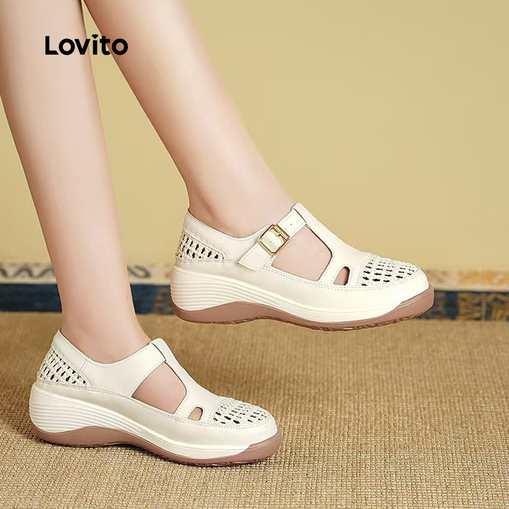 Lovito Sapatos Mary Jane Casuais E De Lazer Estilo Coreano Para Mulheres LFA9112