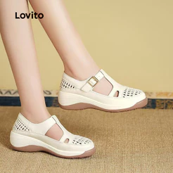 Lovito Sapatos Mary Jane Casuais E De Lazer Estilo Coreano Para Mulheres LFA91122