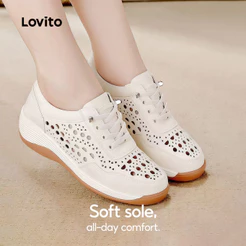 Lovito Sapatos Mary Jane Casuais Estilo Coreano Perfeitos Para O Dia Das Mães Confortáveis ​​para Usar O Dia Todo LFAS7023