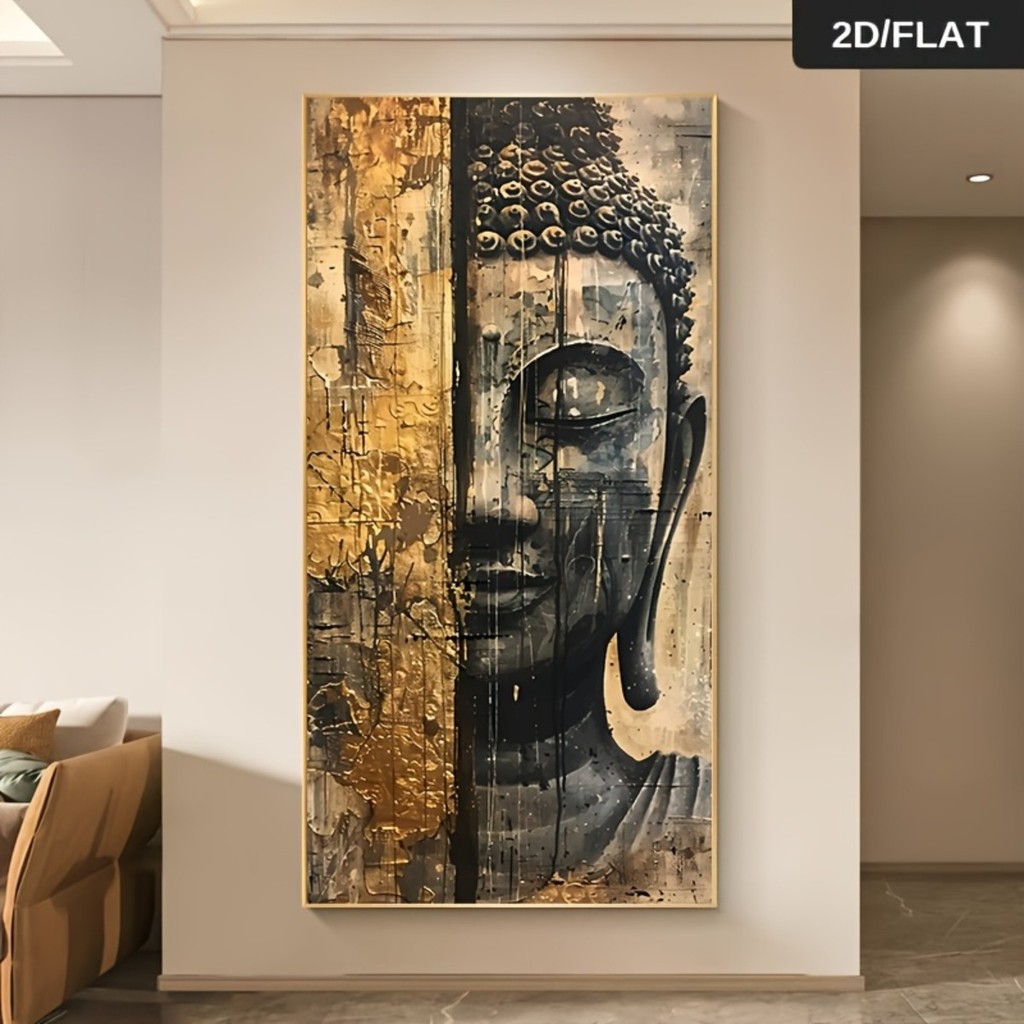 Quadro Decorativo Grande 112x80cm Abstrato Composição Elegante Escritório, Hall, Sala, Consultório, Copa, Quarto