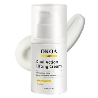 OKOAAçãoDuplaEfeitoLifting-FirmezaInstantâneacomPeptídeos&ÁcidoHialurônico,Hidratante,ParaTodosOsTipos,1.05oz 88PM