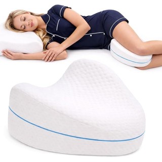 Almofada Ortopédica Para Pernas E Joelhos Travesseiro De Dormir De Lado Espuma De Memória Conforto Lombar E Ciática