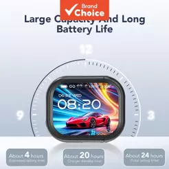 Fones De Ouvido HTC NE20 Sem Fio TWS Tradução Ao Vivo Tela LED Inteligente AI Com Cancelamento De Ruído Estéreo HiFi De