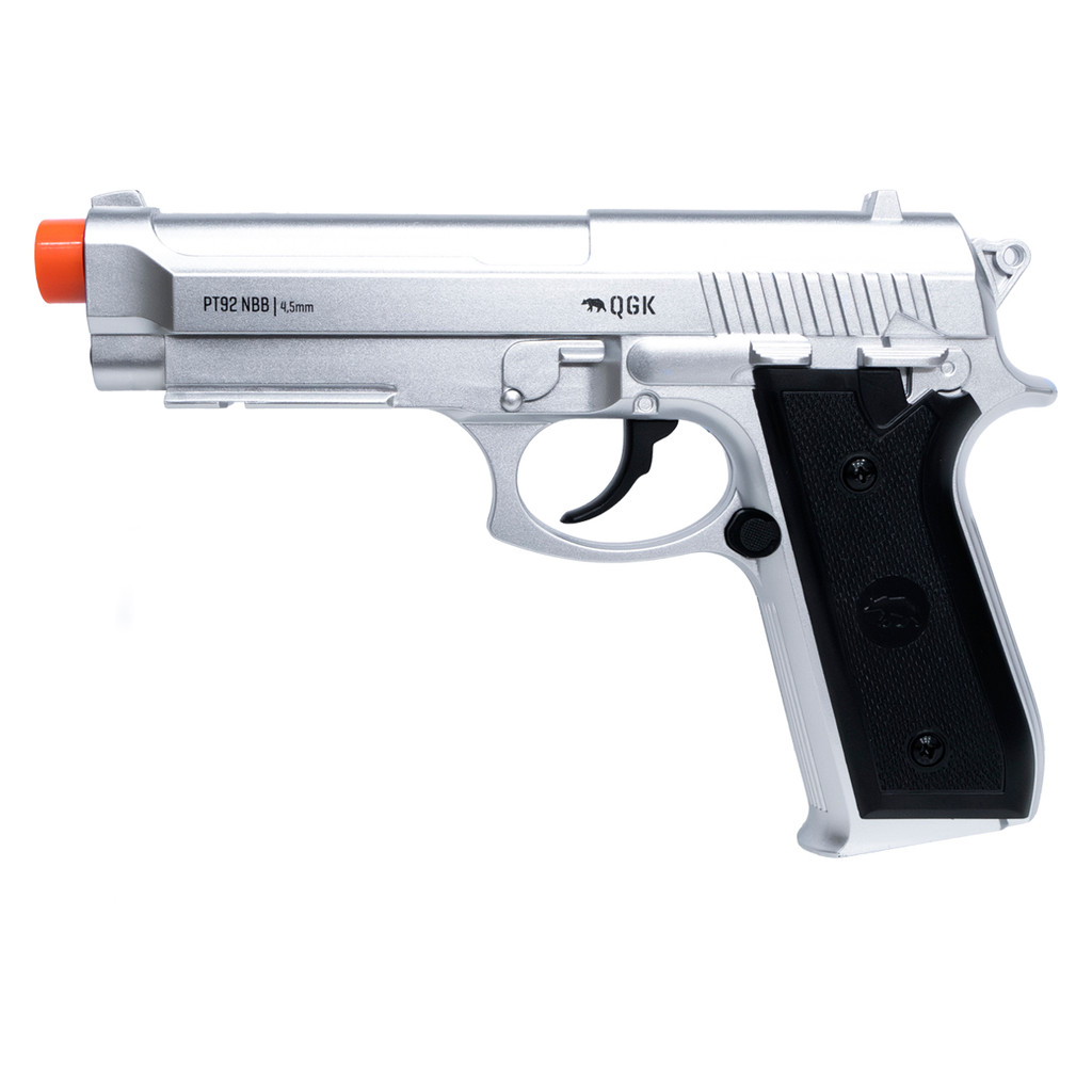 PISTOLA AIRGUN PT92 SILVER NBB 4,5MM - QGK