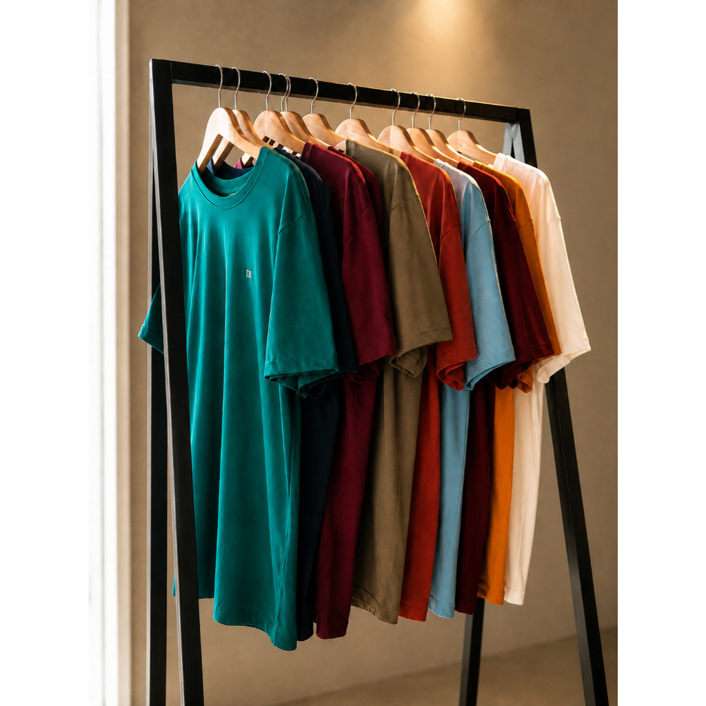 Kit 3 Camisa Lisa Premium Masculina Camiseta Basica Algodao Casual Academia Treino Trabalho Blusa Masculina