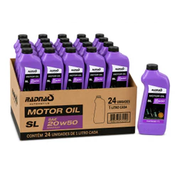 Kit 24L Óleo De Motor Mineral Radnaq 20W50 API SL 1 Litro