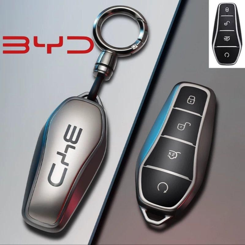 Capa de TPU para Chave Remota de Carro para BYD Atto 3 Dolphin Seal FEK8 A8P4