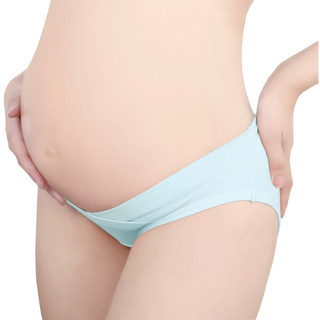 Calcinha de maternidade de algodão puro, cintura baixa, tamanho grande, mulheres grávidas, pré-natal, pós-natal, sem cos