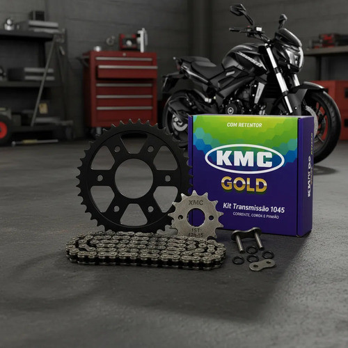 Kit Relação Transmissão Bajaj Dominar Ns 160 Kmc C/ Retentor 2025 2026 2027 · foto 2