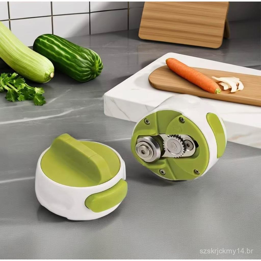 Abridor de latas com cabo ergonômico, uma maneira mais fácil de abrir qualquer lata – lâmina de aço inoxidável, bordas l