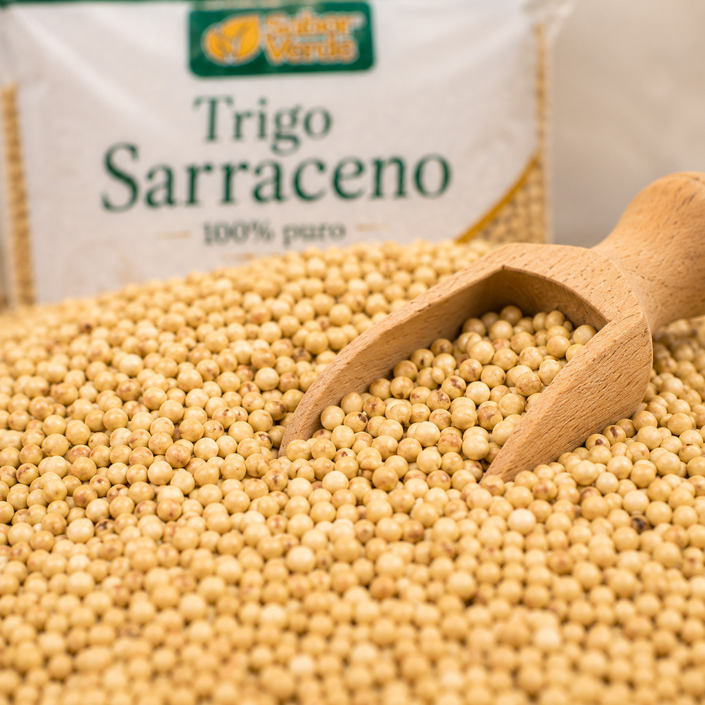 Trigo Sarraceno Mourisco Descascado 1kg Sabor Verde — imagem 2 de 2