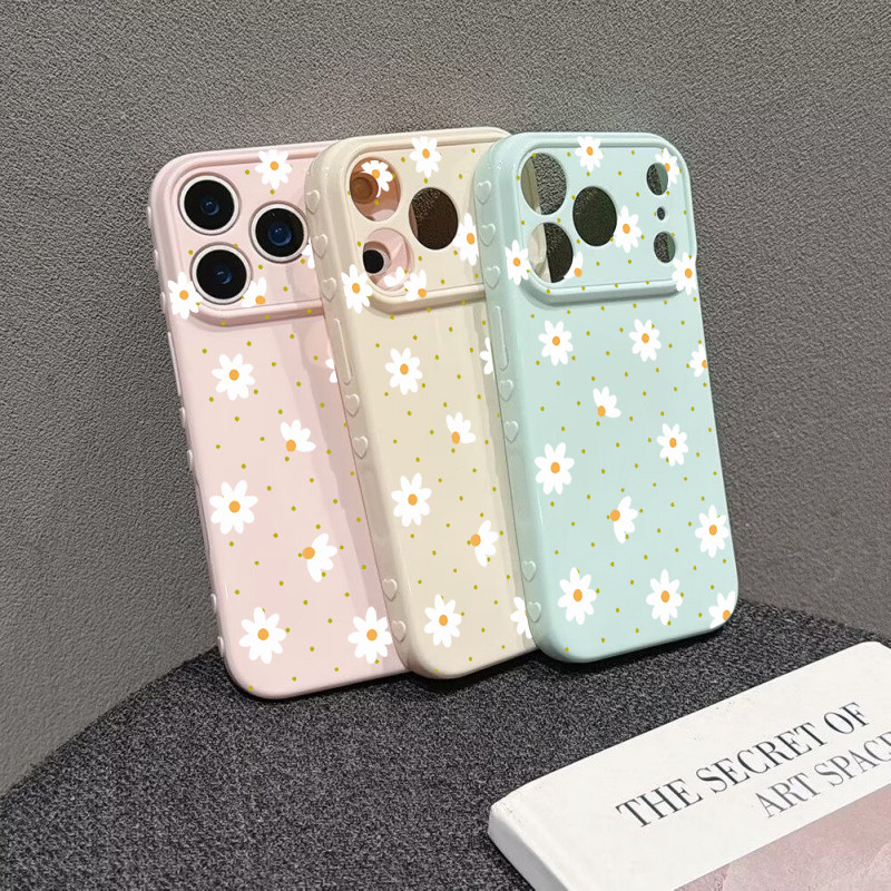 Moda Margarida Flor Caso De Telefone Para Samsung Galaxy S26 S25 S24 Plus Ultra FE A57 A37 A36 A17 A07 A16 A15 A55 A06 A