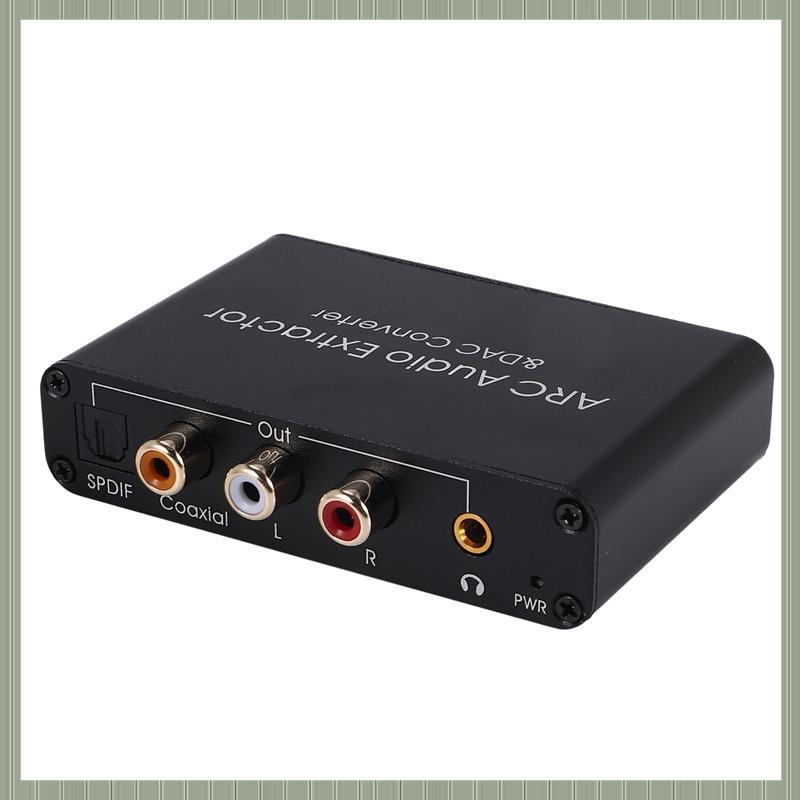 (Ufgt) Conversor De Áudio ARC Audio Extractor-Compatível Óptico SPDIF Coaxial Para Analógico 3.5mm Digital