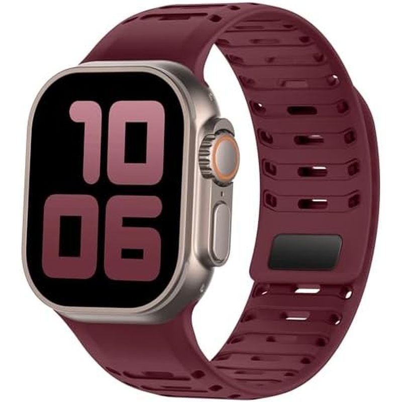 Pulseira Magnética Esportiva Robusta Compatível Com Apple Watch Ultra 2/Band Par