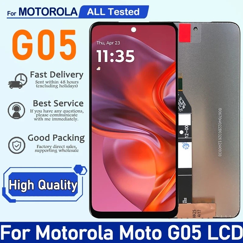 6.67 " IPS Para Motorola Moto G05 LCD Painel De Toque Digitador Assembléia Subst