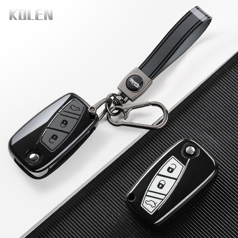 Capa de Proteção para Chave de Carro, Bolsa de Acessórios em TPU FIAT 500 Panda Stilo Ducato Punto Doblo Bravo 123
