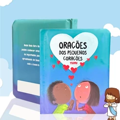 Livro Orações Dos Pequenos Corações Bíblia Infantil Orações Para Crianças | Lindas Ilustrações | Capa Dura Almofadada