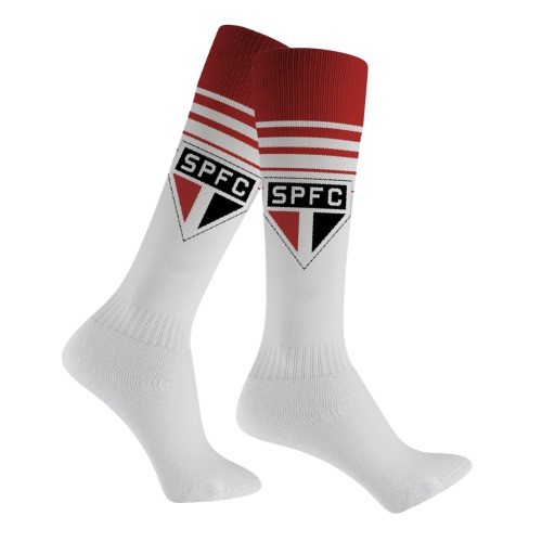 Meião São Paulo Infantil Juvenil Futebol Salão Campo Society