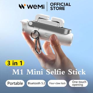Mini Tripé para Selfie WEMI 3 em 1, Bastão de Selfie Portátil com Controle Remoto Bluetooth Sem Fio para Telefone