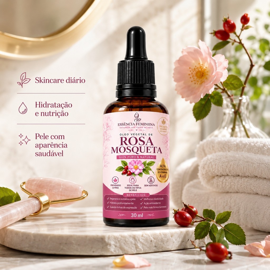 Óleo Natural de Rosa Mosqueta 100% PURO