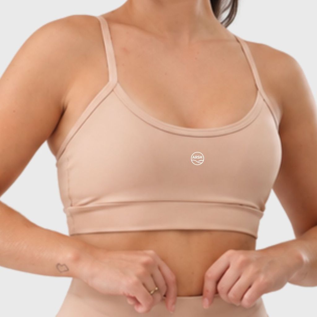 Top com Bojo Fitness Poliamida Zero Transparência Compressão Alta Sustentação Academia Feminino