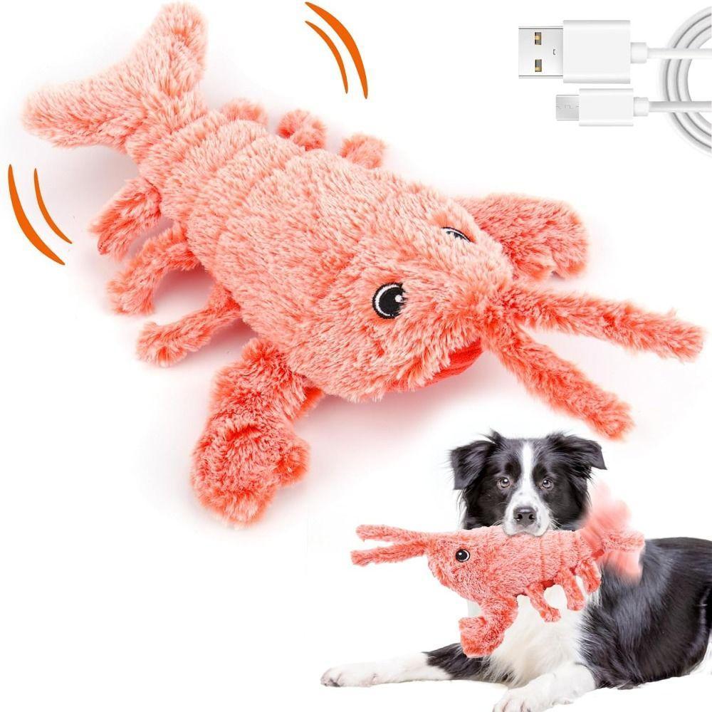 Brinquedo Para Gatos De Lagosta , Carregamento USB Dançando Brinquedos Elétricos De Pelúcia Animais De Estimação , Inter