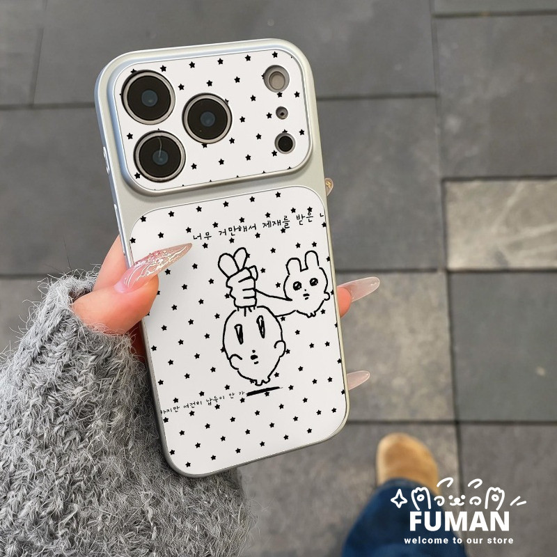 Capa De Telefone Coelho Estilo Coreano Para Samsung Galaxy A17 M17 F17 A16 A15 M15 F15 A14 A13 M13 A12 F12 M12 A11 A10 A