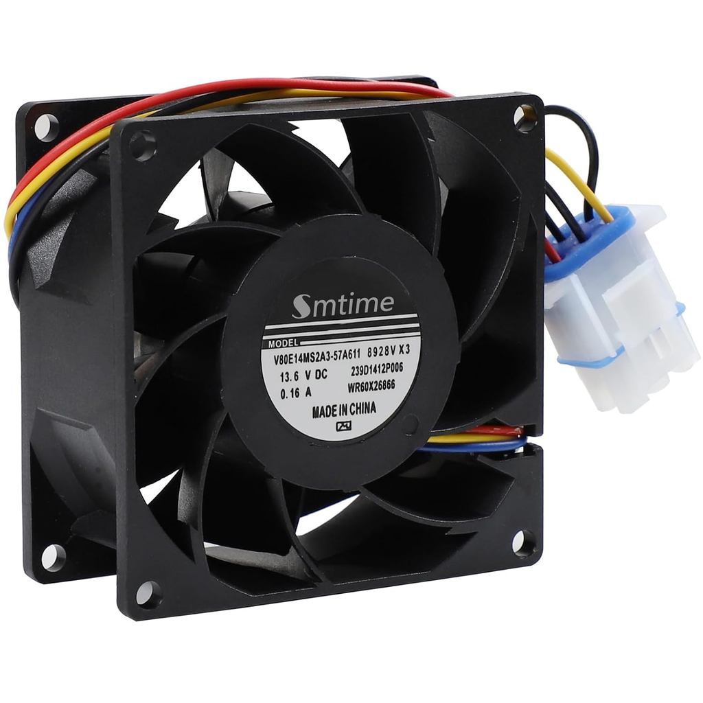 Motor do Ventilador do Evaporador WR60X26866 Compatível com Refrigerador GE, Peças de Substituição V80E14MS2A3-57A611 WR