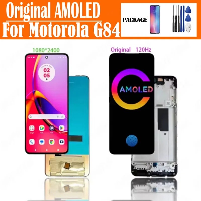 Para Motorola Moto G84 G 84 Original AMOLED XT2347 , XT2347-1 Pantalla Display L