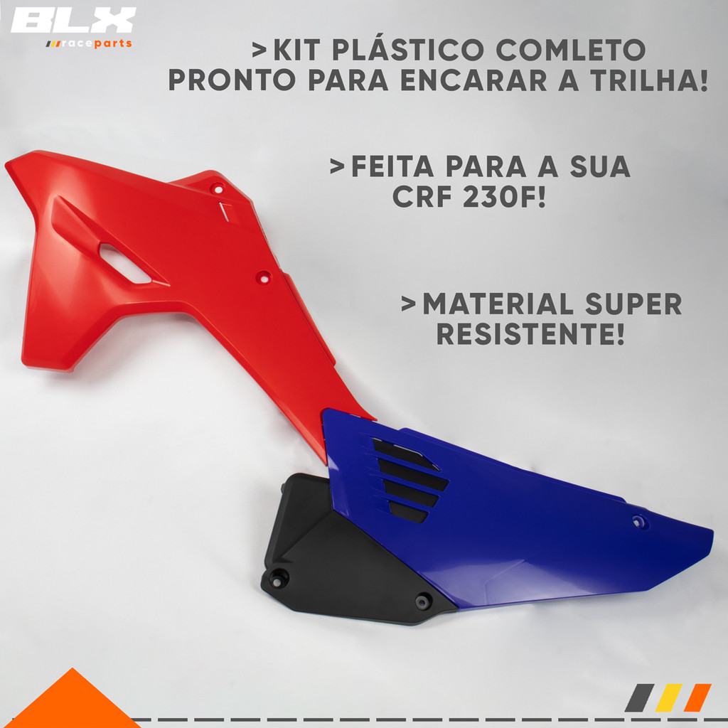 Kit Plástico Lançamento Carenagem Crf 230 Com Number Modelo F27 - Amx · foto 2