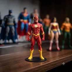 Action Figure Flash Barry Allen Boneco Detalhado Super-Herói