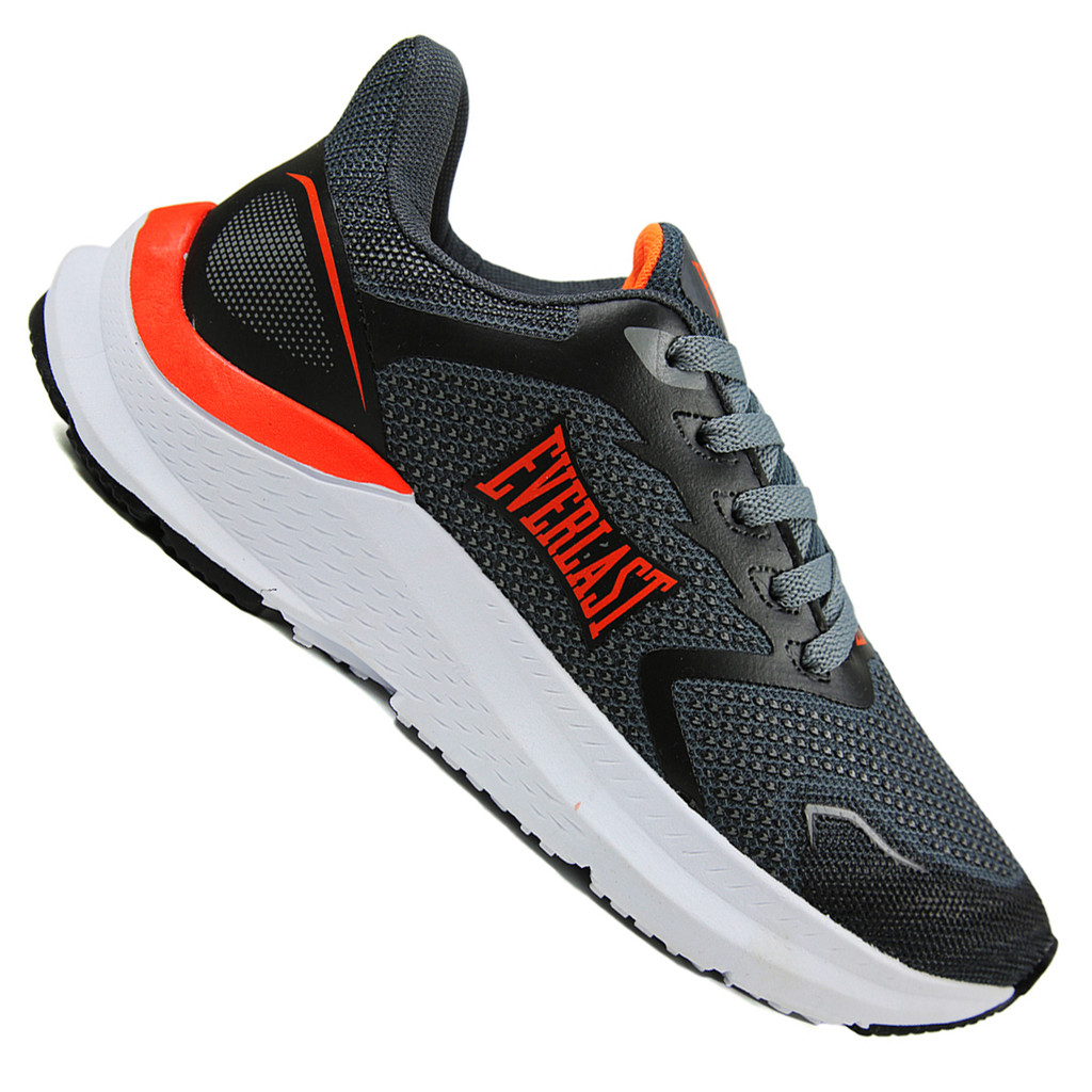TÊNIS EVERLAST LIGHT UNISSEX CINZA/LARANJA · foto 2