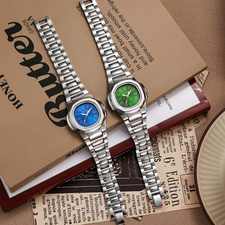Relógio Feminino com Mostrador Redondo, Estilo Vintage, Pulseira de Aço, Relógio de Quartzo, Presente de Aniversário Per
