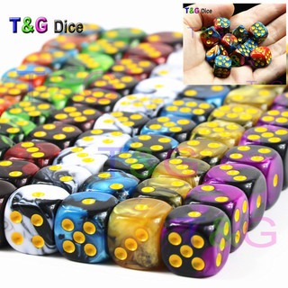 NÃO. 12 dados de duas cores cores misturadas barra de dados jogo adereços da sorte marca indicadora agitando peneira peq