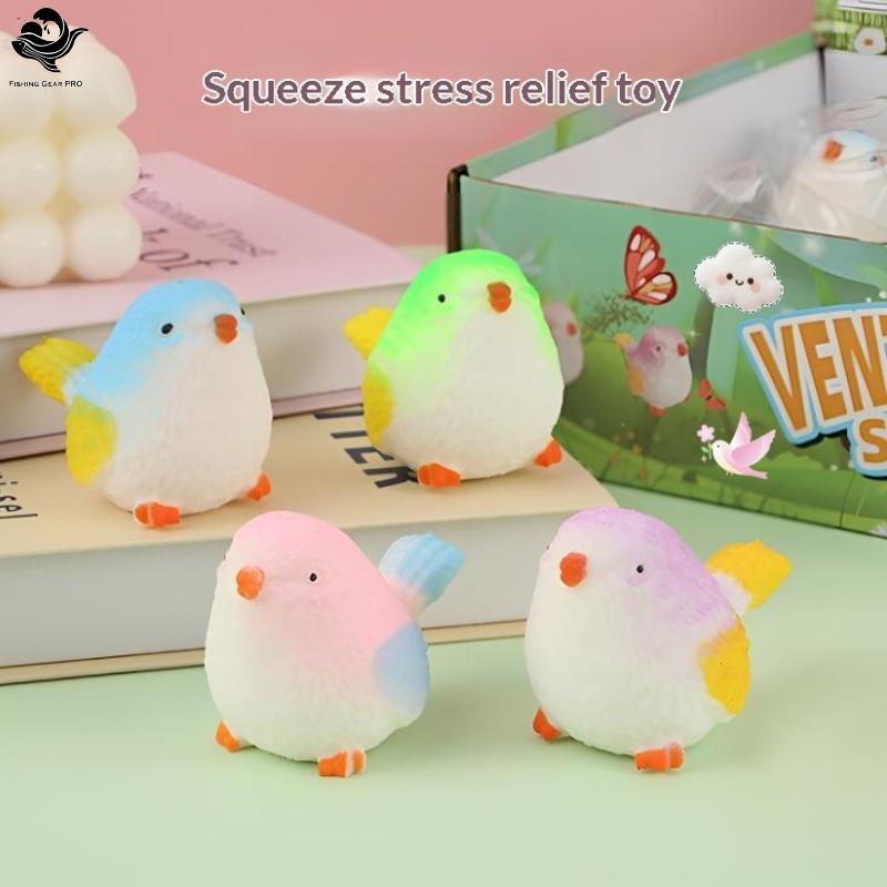 PFG Bonito Macio Pássaro Alívio Do Estresse Brinquedo Colorido Lento Subindo Squeeze Para Crianças Adultos Decoração De 