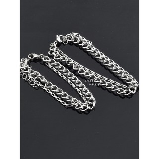Simples na moda das mulheres dos homens pulseira de aço inoxidável único All-Match não-desbotamento mão jóias na moda le