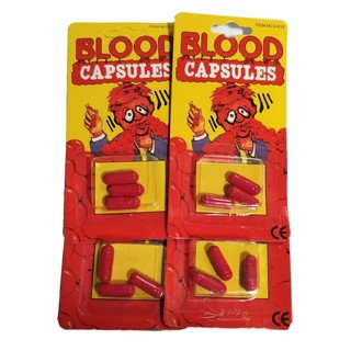 Halloween realista Plasma Artificial cápsulas comestíveis Cosplay Spoof cuspir pílula de sangue adereços sangue falso en